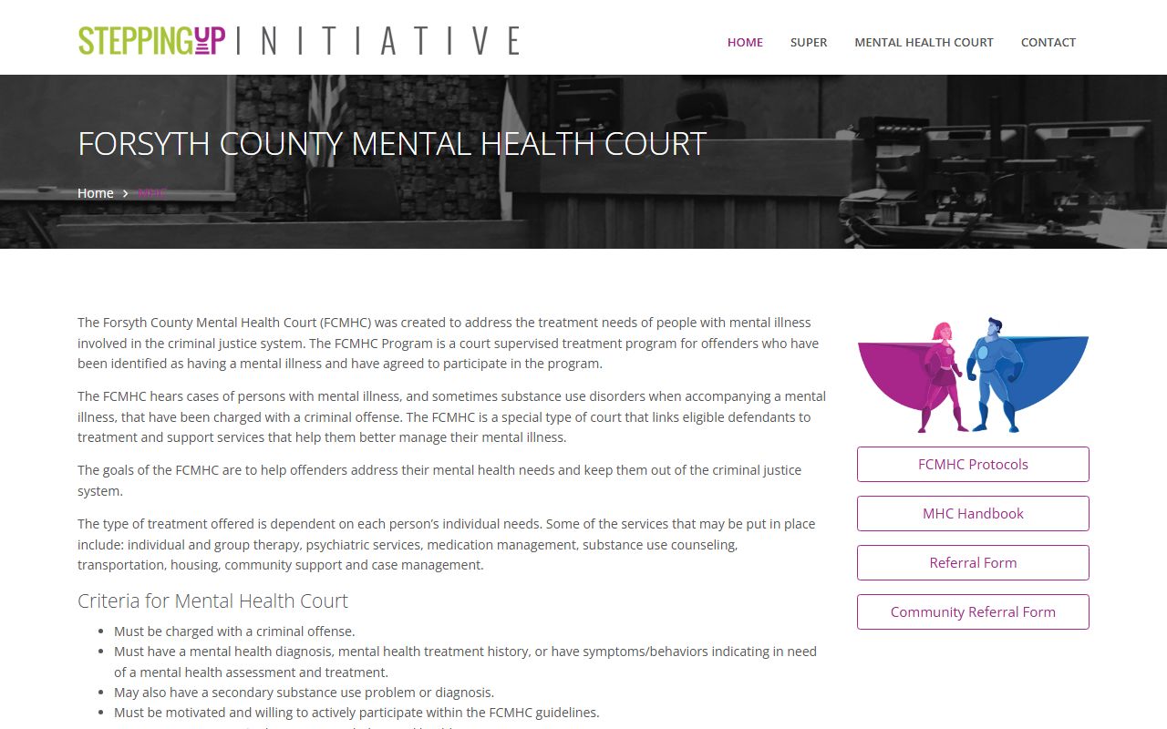 Forsyth County District Court mental health court records
