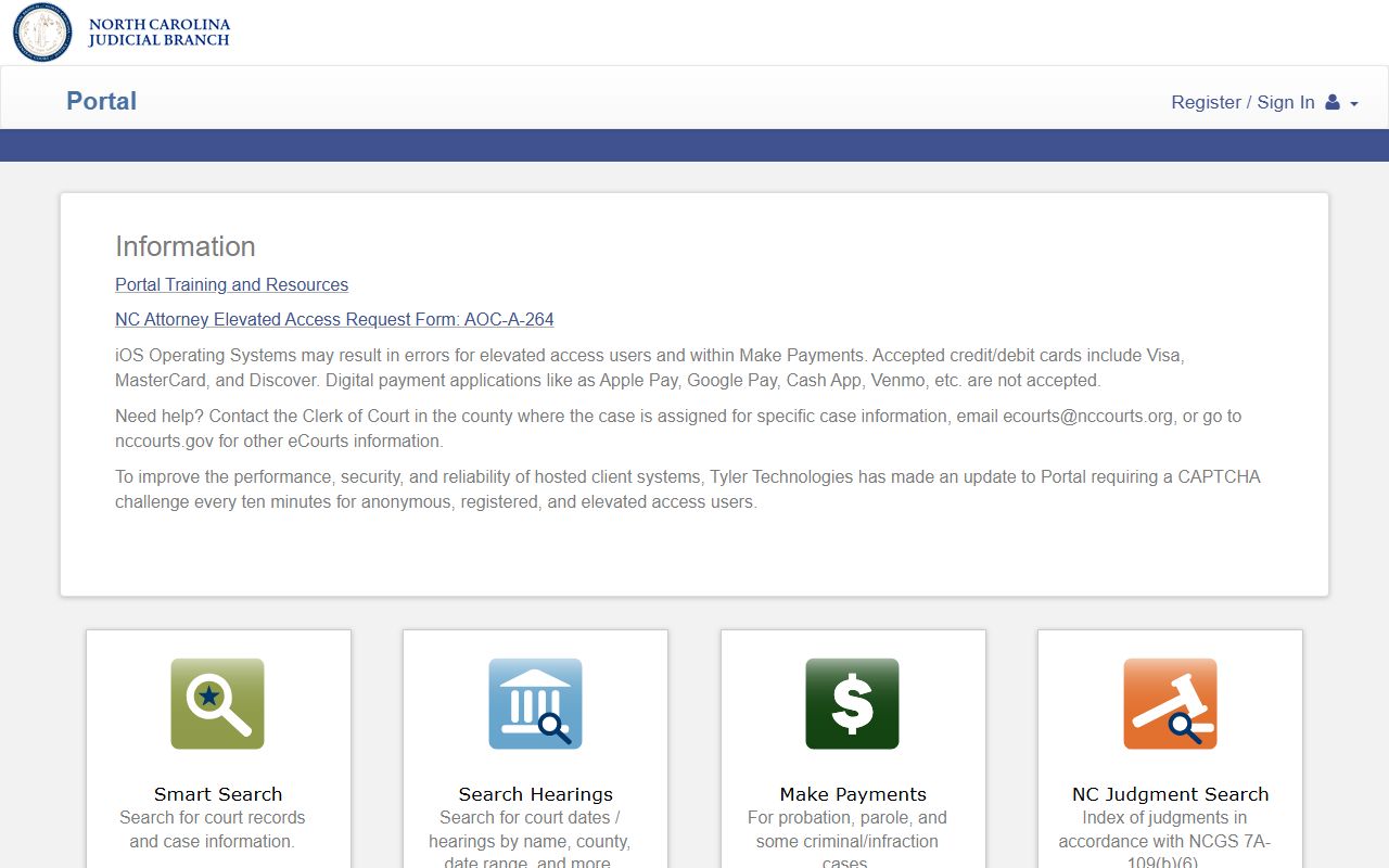 Forsyth County court records eCourts Portal search