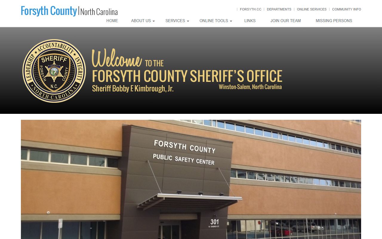 Forsyth County sheriff and court records