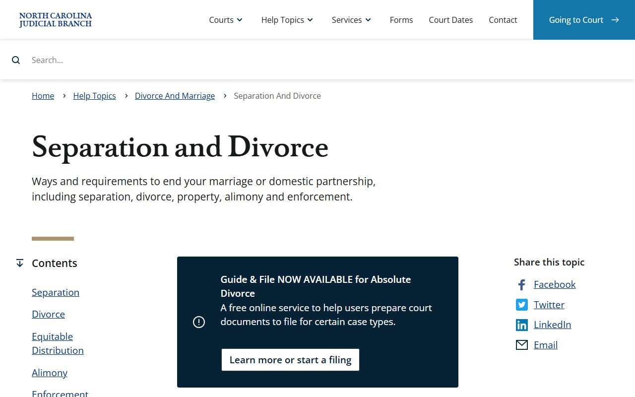 Forsyth County marriage and divorce records separation and divorce source