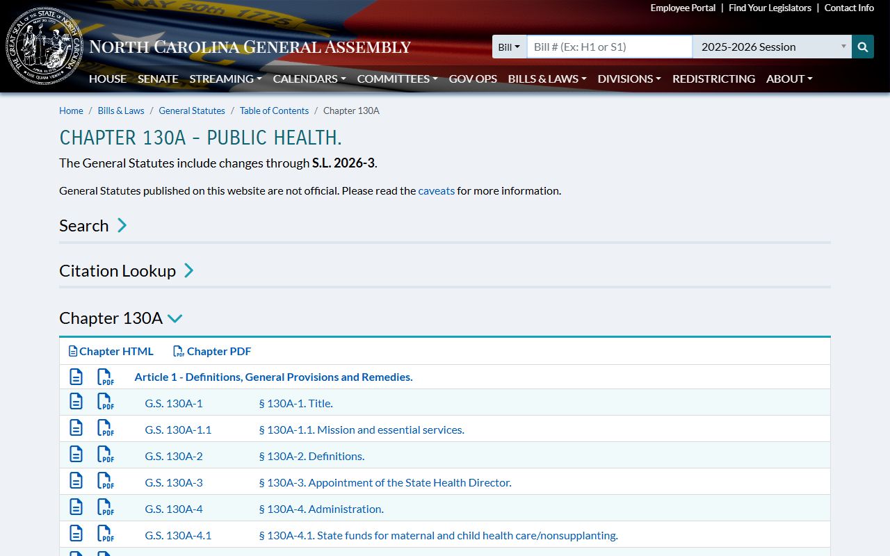 Forsyth County probate records Chapter 130A vital records source