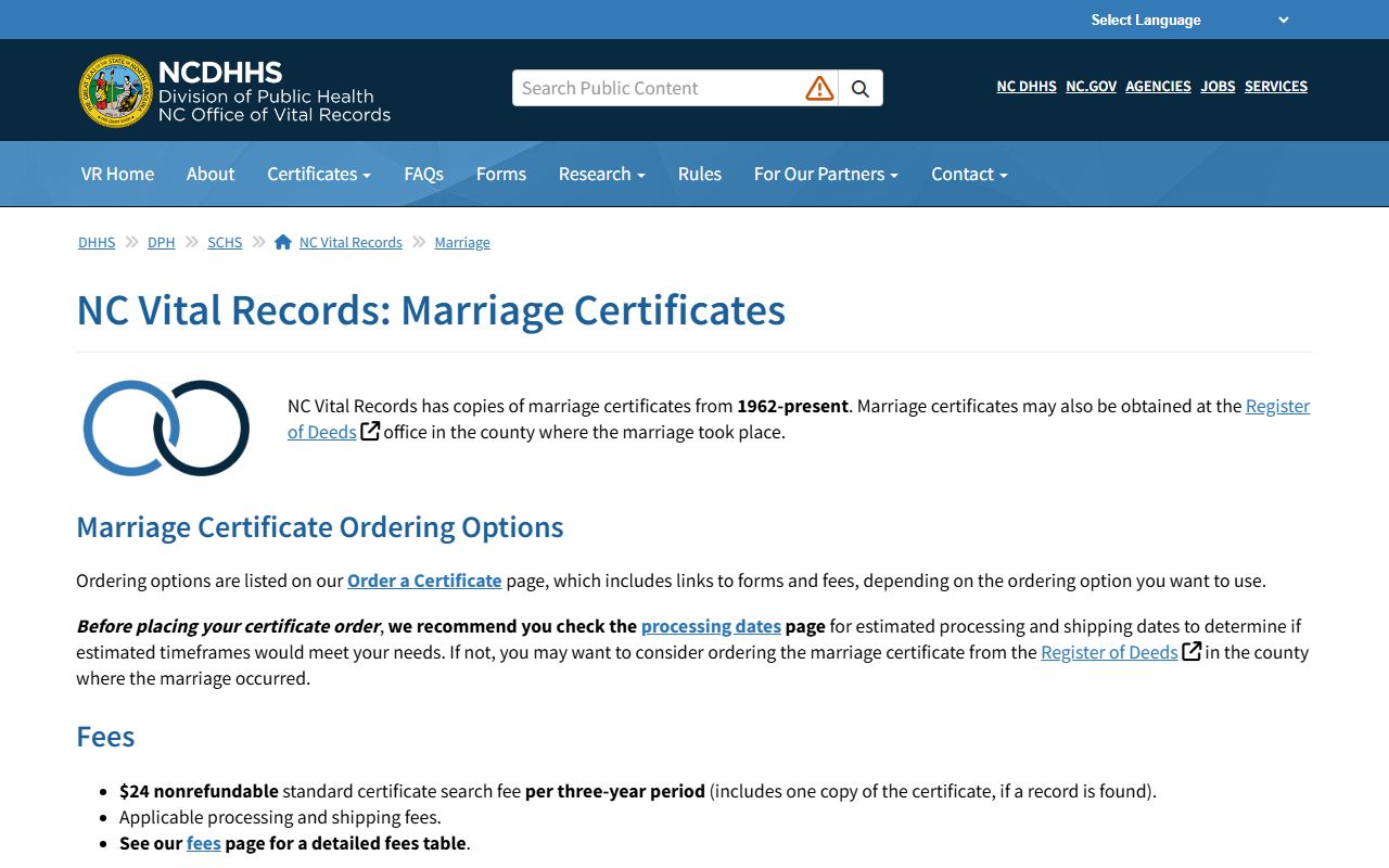 Forsyth County probate records NC Vital Records source